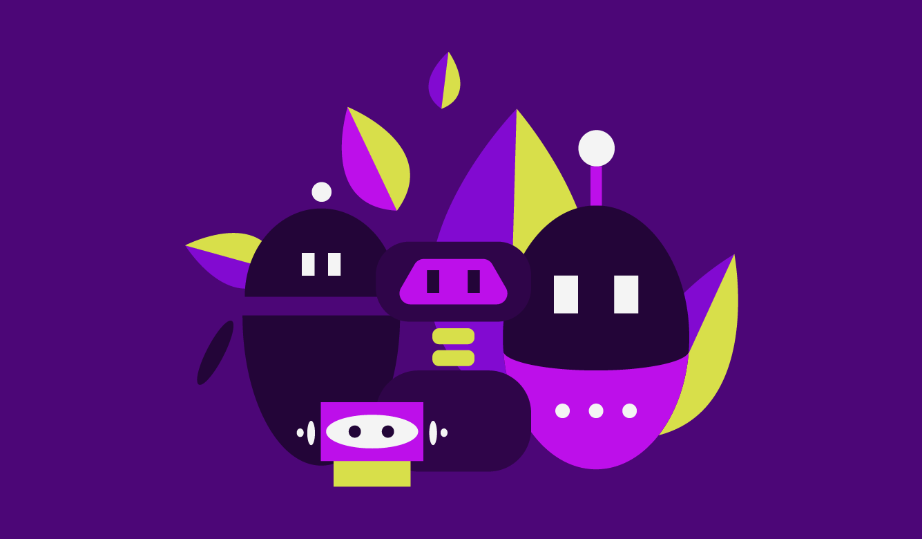 A digital drawing that seems to represent a bird. Nubank joins the UN Global Compact