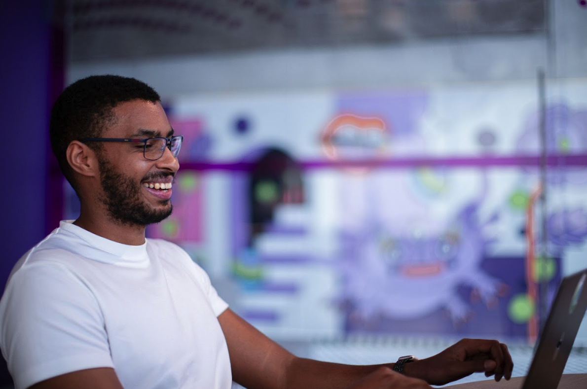 Nubanker working at our office